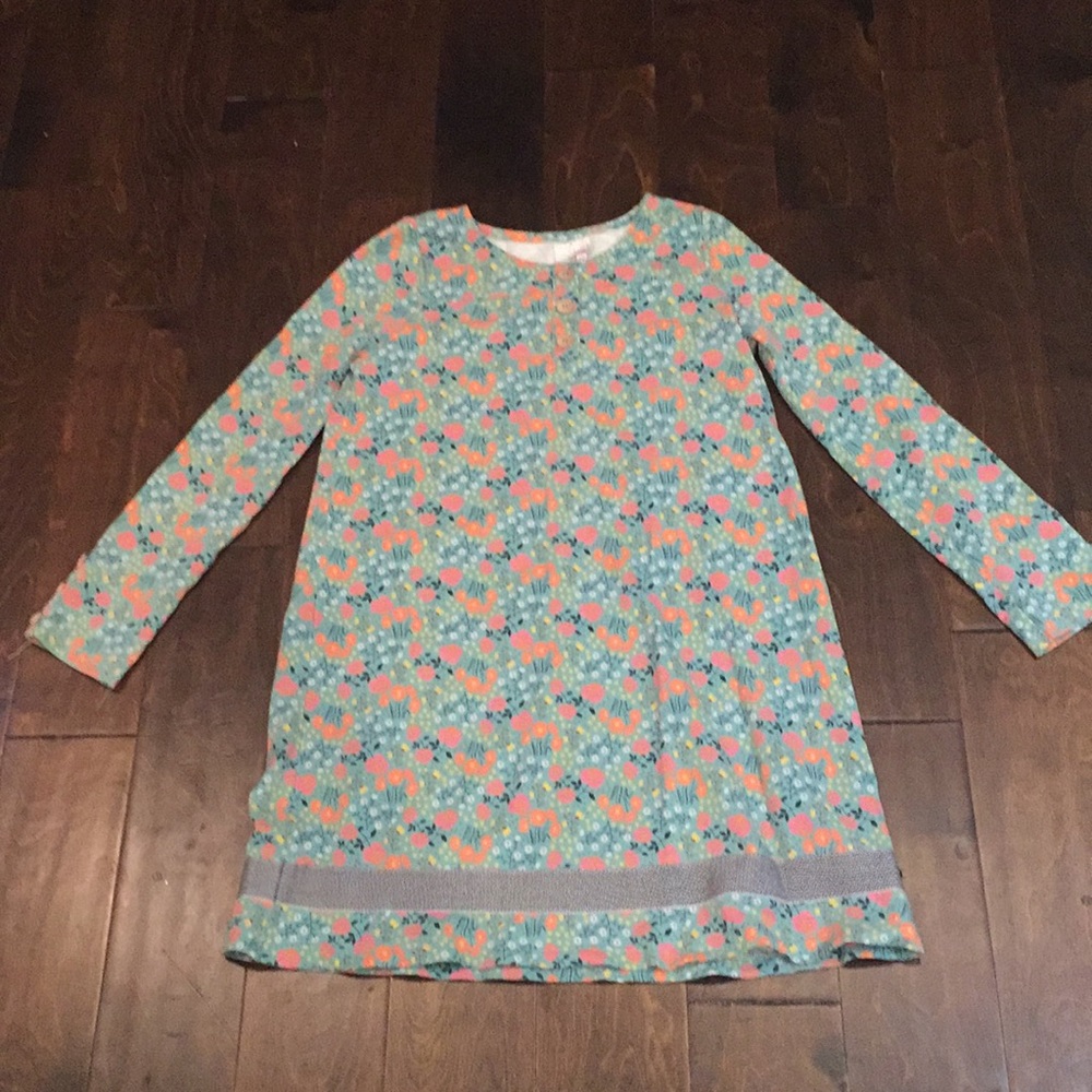 Matilda Jane Girls floral dress with wood buttons